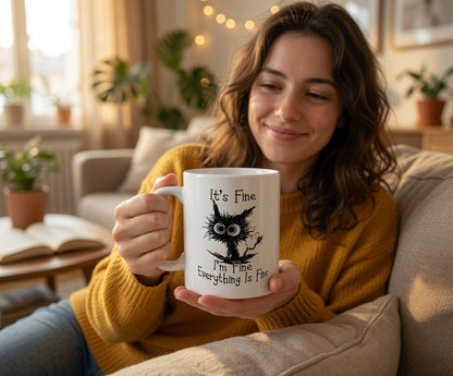 Tree of Life illustration Mug | Ceramic coffee cup, botanical silhouette