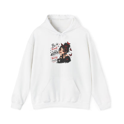 Be Kind to Yourself Girl Illustration Hoodie | Cute Self-Care Graphic