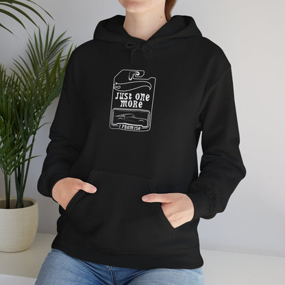 Just One More Cigarette Hoodie | Vintage Lighter Illustration, Smoking Graphic