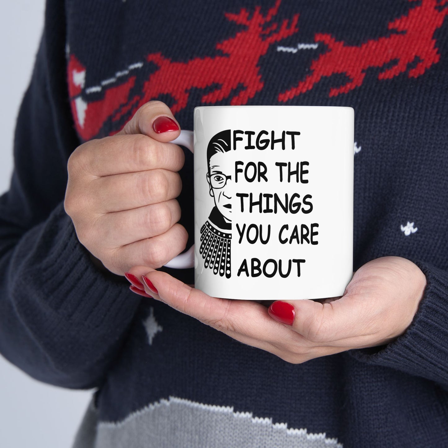 Feminist Portrait Quote Mug | Ceramic Mug
