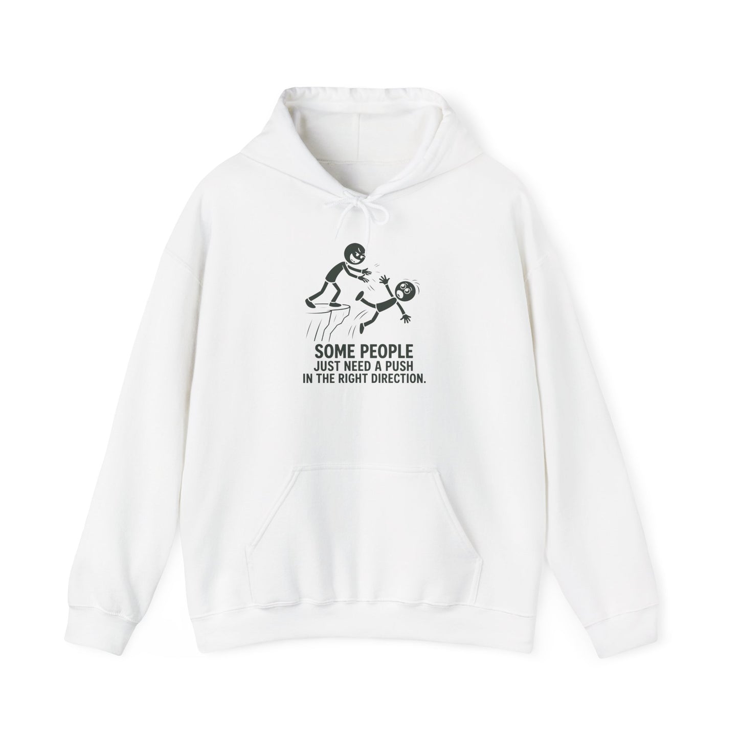 Some People Just Need a Push hoodie | Funny Skeleton Push Design