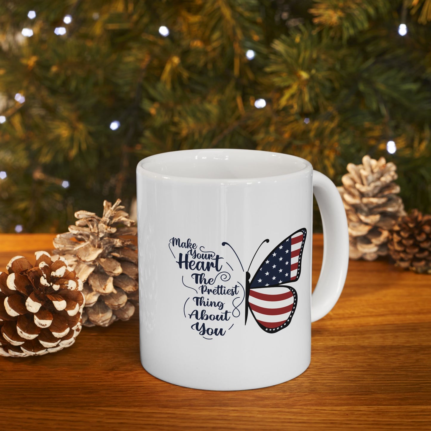 American Flag Cowboy Boot Mug | Patriotic Western Coffee Cup