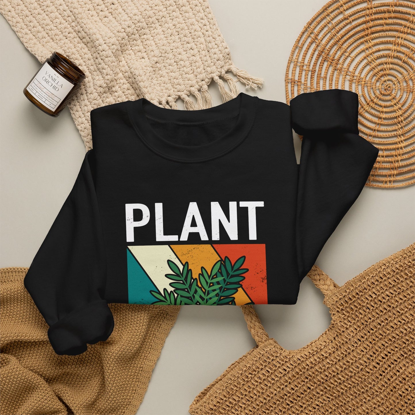 Plant Whisperer Sweatshirt | Retro Potted Plant Graphic