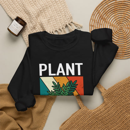 Plant Whisperer Sweatshirt | Retro Potted Plant Graphic