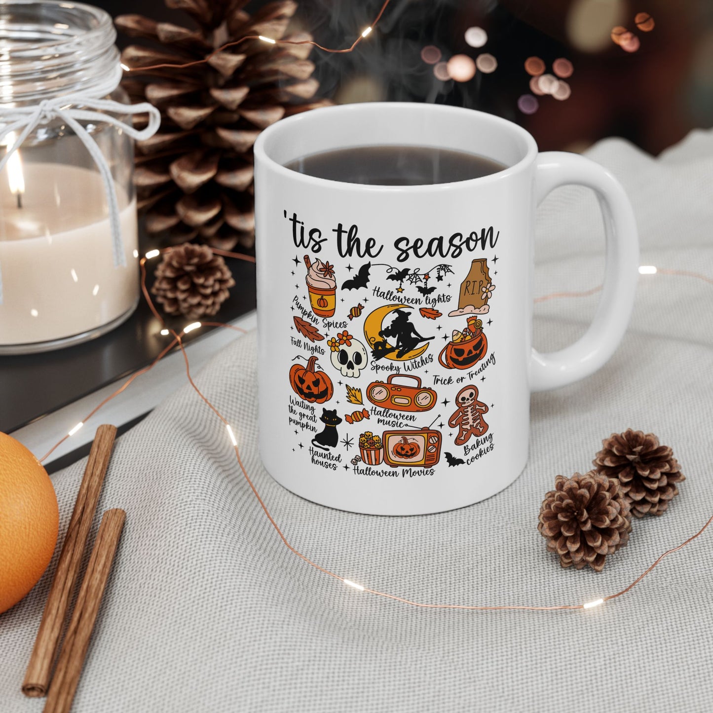 Tis the Season Halloween Cookie Stack Mug | Ceramic Mug
