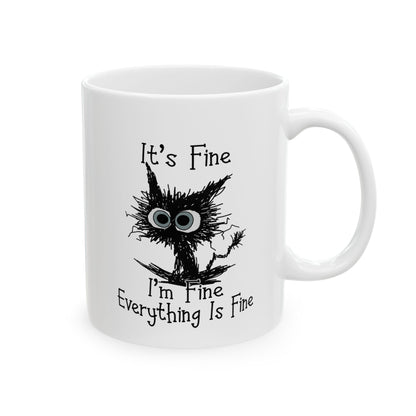 Tree of Life illustration Mug | Ceramic coffee cup, botanical silhouette