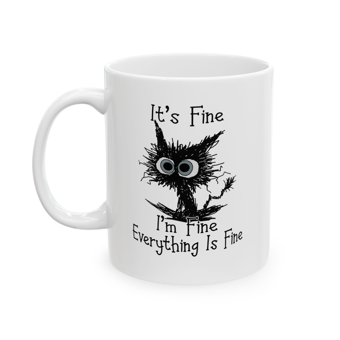 Tree of Life illustration Mug | Ceramic coffee cup, botanical silhouette