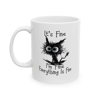Tree of Life illustration Mug | Ceramic coffee cup, botanical silhouette