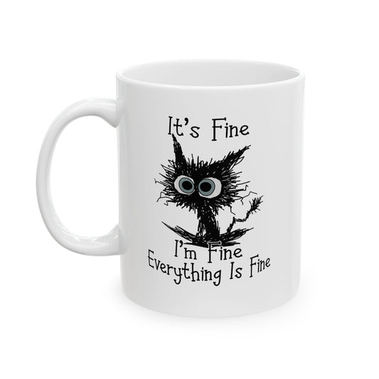 Tree of Life illustration Mug | Ceramic coffee cup, botanical silhouette