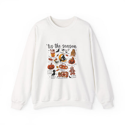 Tis the Season Halloween Candy Autumn Icons Sweatshirt | Fall Cozy Crewneck
