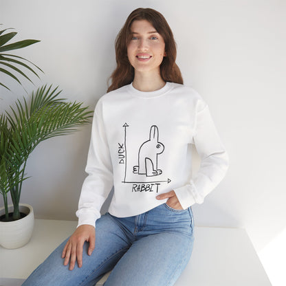 Duck vs Rabbit Diagram Sweatshirt | Optical Illusion Illustration