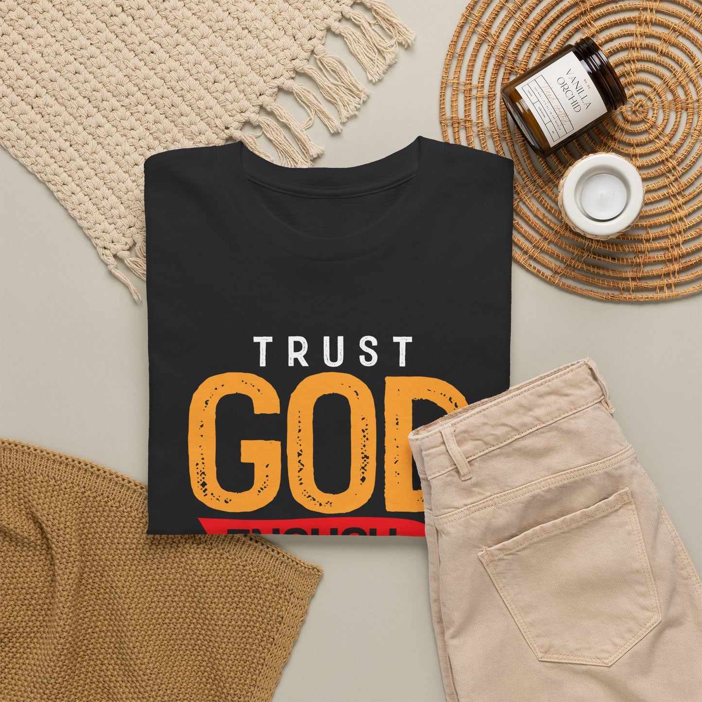 Trust God Enough to Keep Going T-Shirt | Inspirational Christian Faith Tee