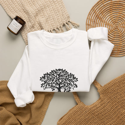 Tree of Life illustration Crewneck Sweatshirt | Rooted botanical design