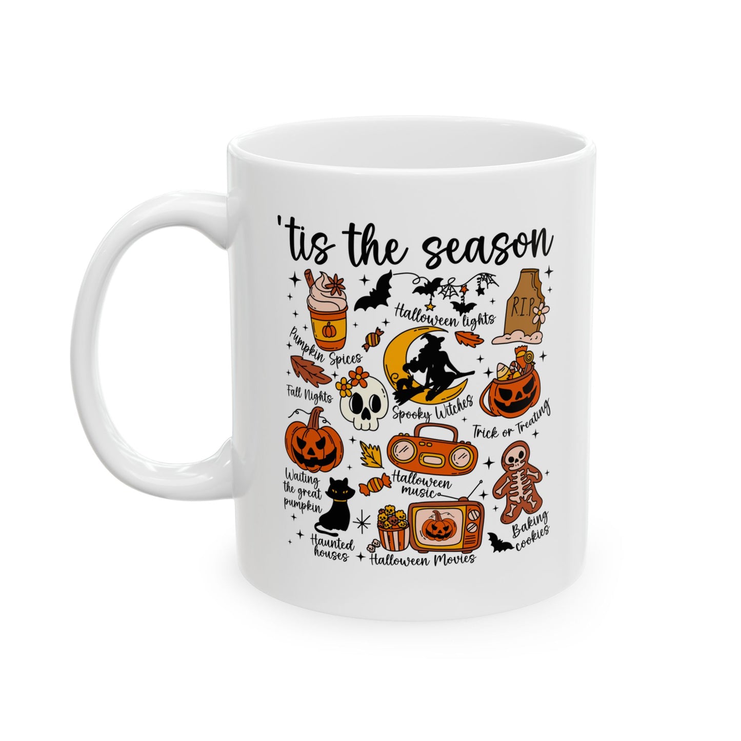 Tis the Season Halloween Cookie Stack Mug | Ceramic Mug
