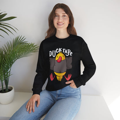 Duck Tape cartoon duck Sweatshirt | funny bird graphic crewneck