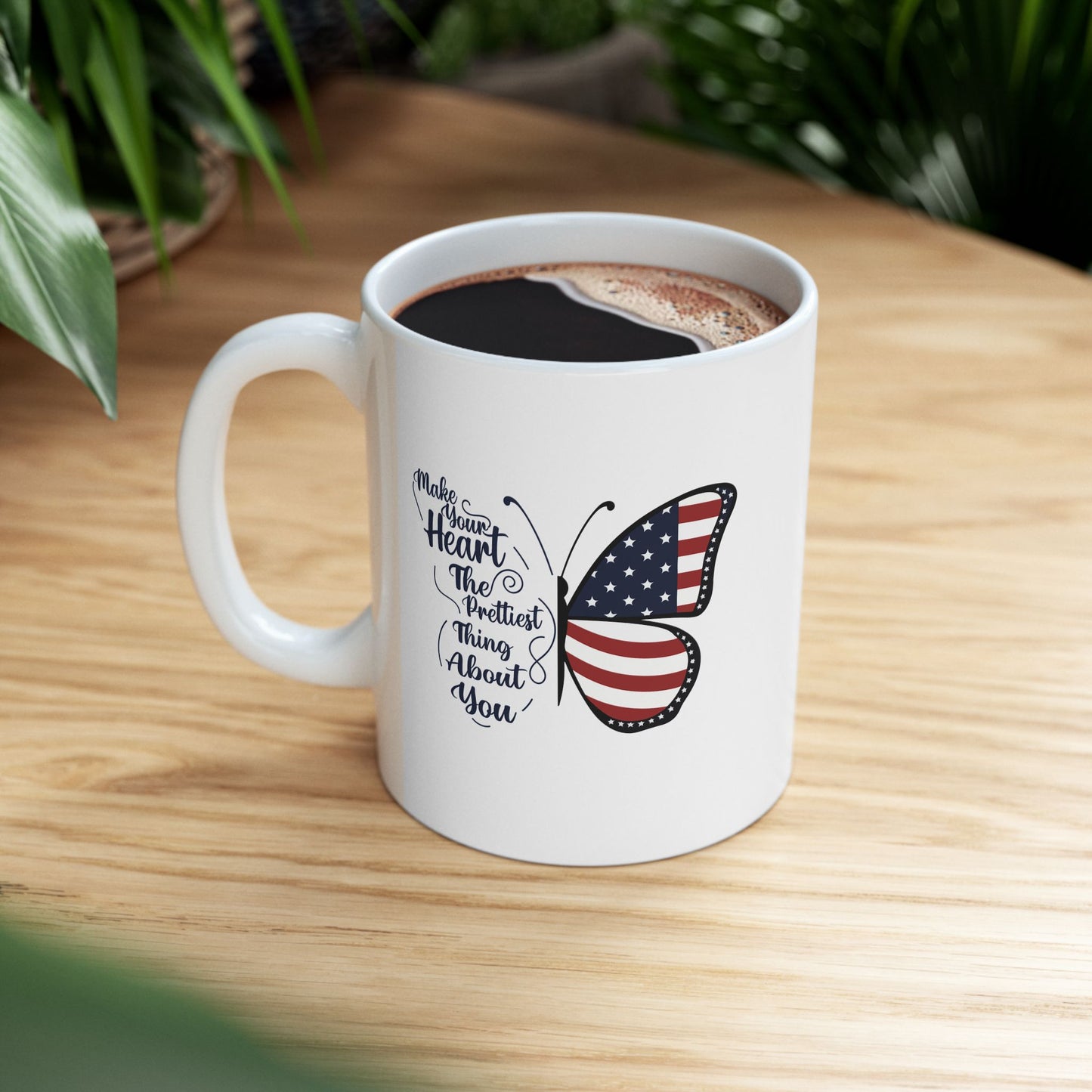 American Flag Cowboy Boot Mug | Patriotic Western Coffee Cup
