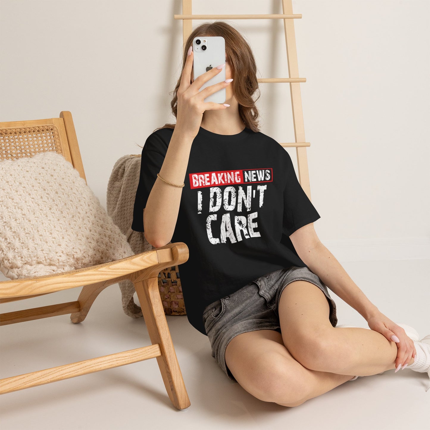 Breaking News I Don't Care T-Shirt