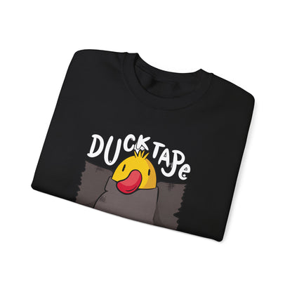 Duck Tape cartoon duck Sweatshirt | funny bird graphic crewneck