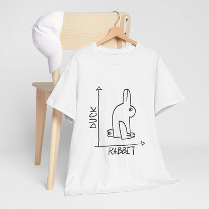 Duck Rabbit Optical Illusion T - Shirt