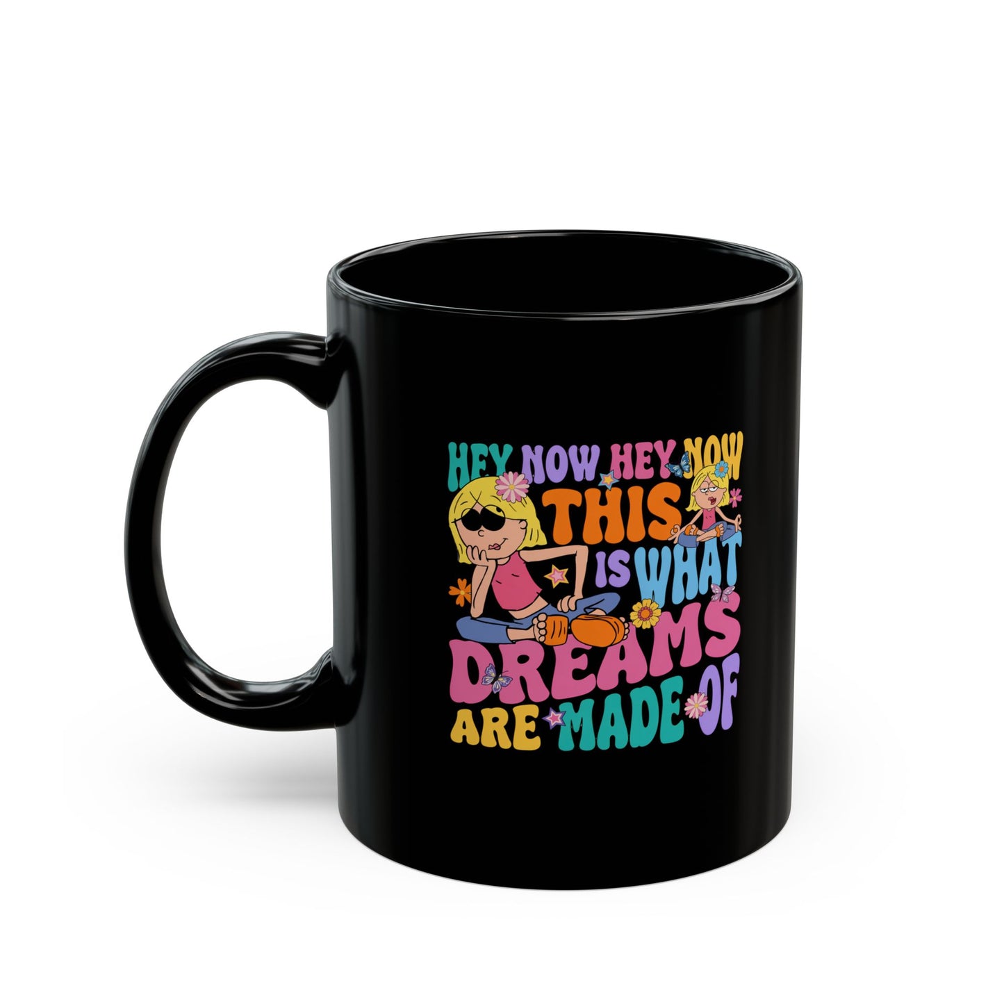 Retro 'This Is What Dreams Are Made Of' Mug | Black Ceramic Coffee Cup