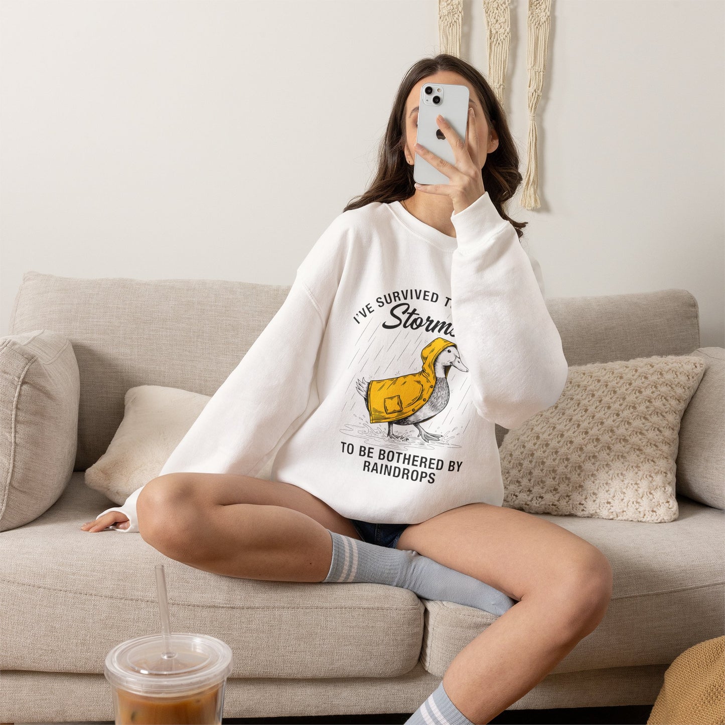 I have Survived Too Many Storms to Be Bothered by Raindrops sweatshirt