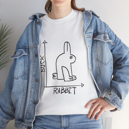 Duck Rabbit Optical Illusion T - Shirt