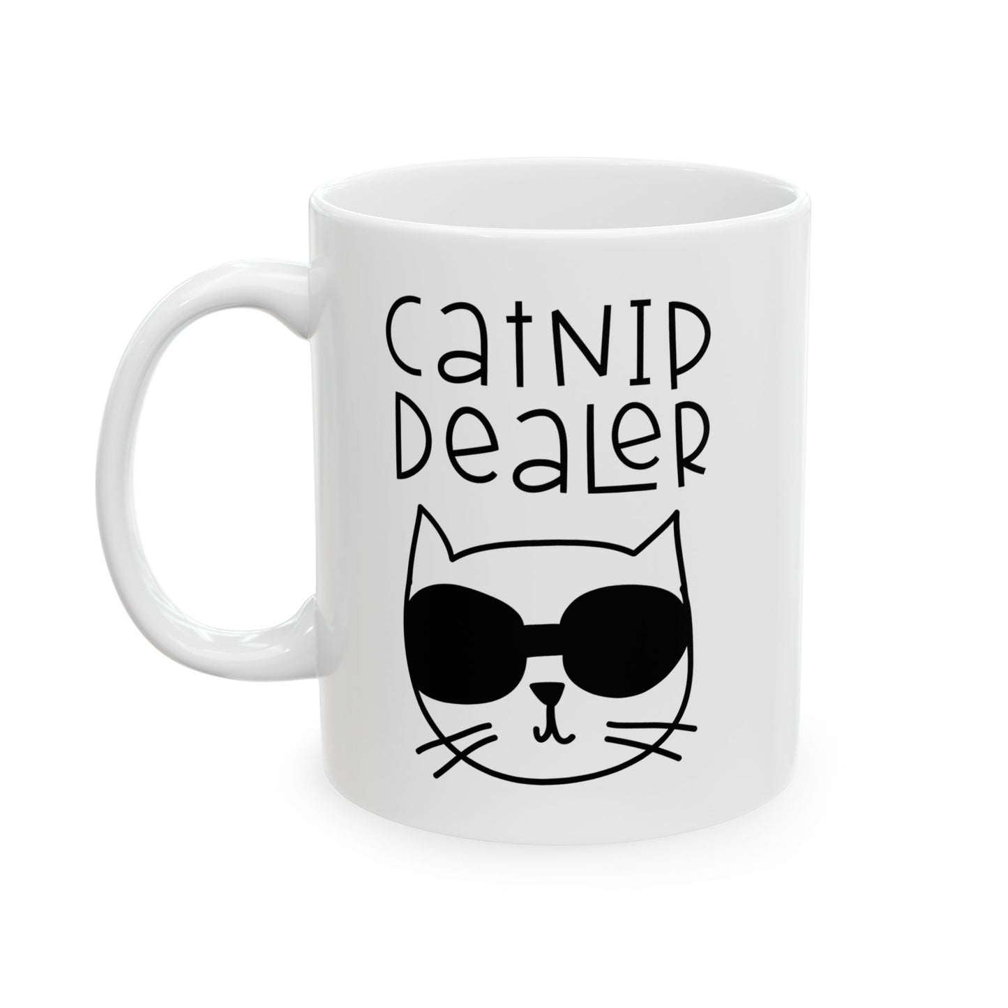 Cat Decaf Mug | Cute Black Cat Coffee Ceramic Mug