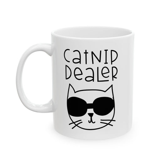 Cat Decaf Mug | Cute Black Cat Coffee Ceramic Mug