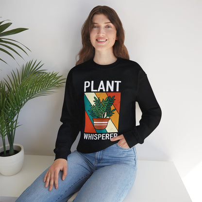 Plant Whisperer Sweatshirt | Retro Potted Plant Graphic