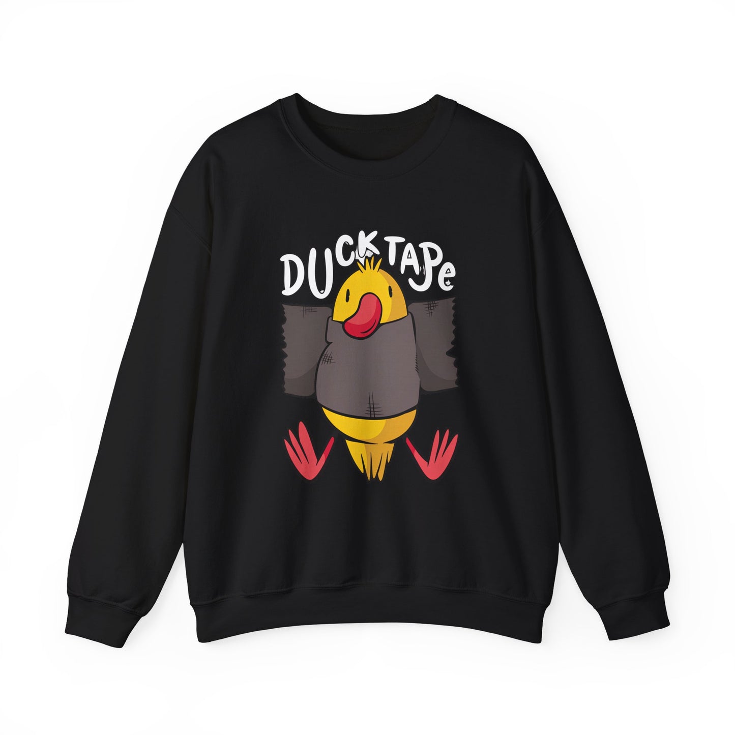Duck Tape cartoon duck Sweatshirt | funny bird graphic crewneck