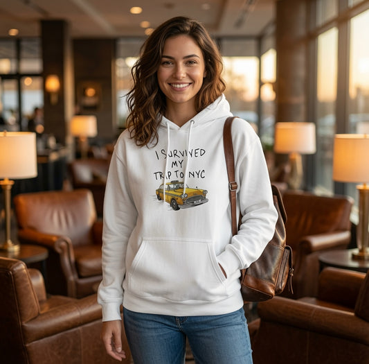 I Survived My Trip to NYC Taxi Hoodie | New York Cab Sweatshirt