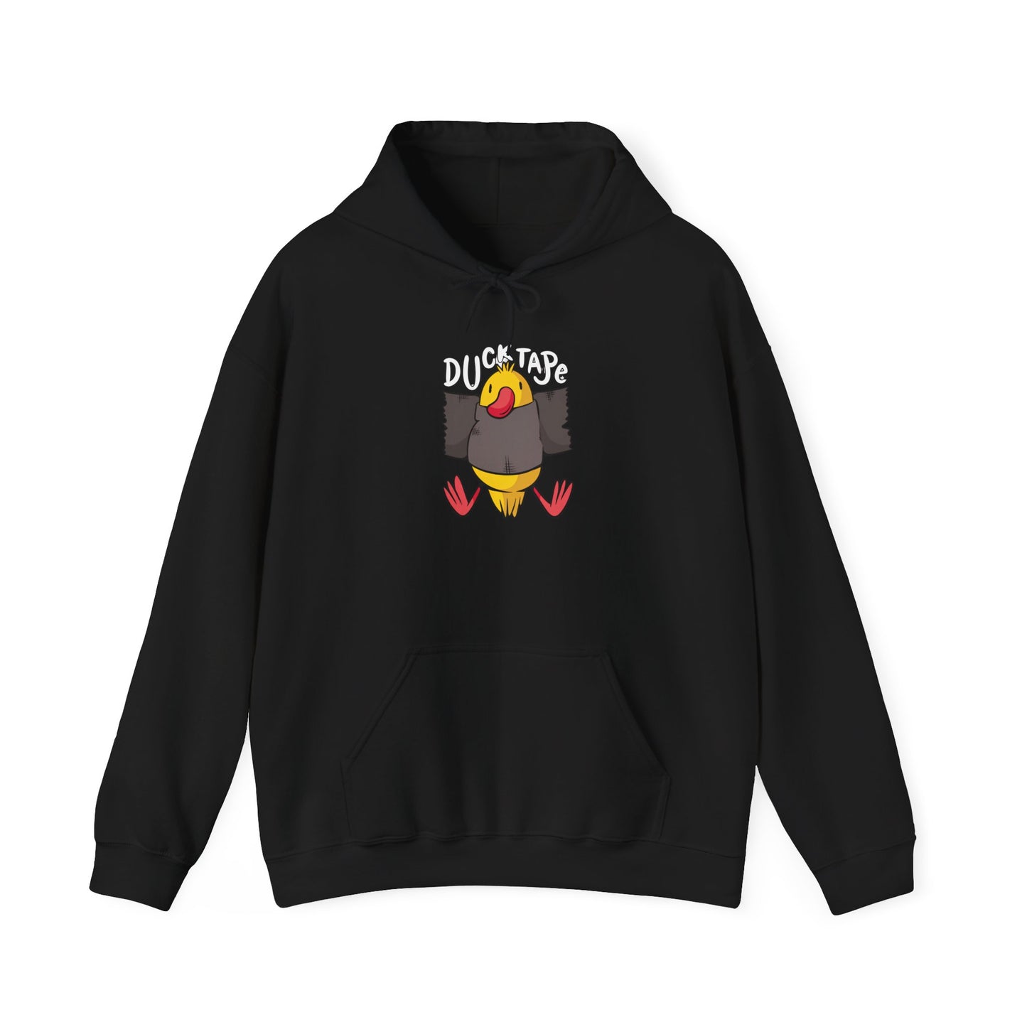 Duck Tape Cartoon Duck Hoodie | Funny Pun, Cute Bird Illustration