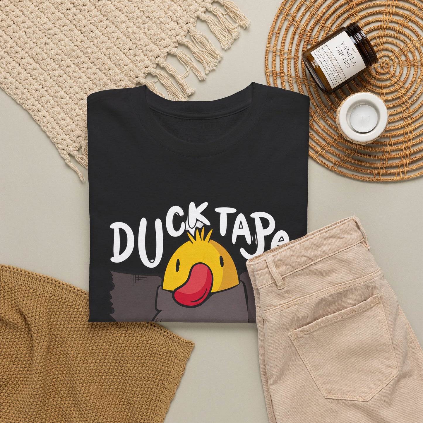 Duck Tape TShirt - Funny Cartoon Duck Graphic Tee