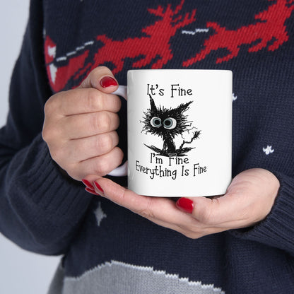 Tree of Life illustration Mug | Ceramic coffee cup, botanical silhouette