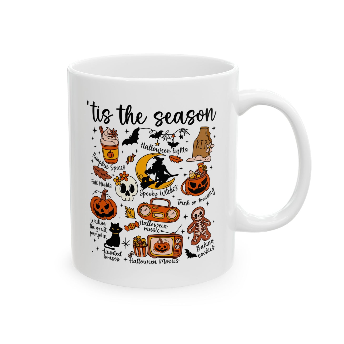 Tis the Season Halloween Cookie Stack Mug | Ceramic Mug