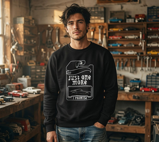Just One More Promise sweatshirt | Cigarette pack illustration, vintage line art