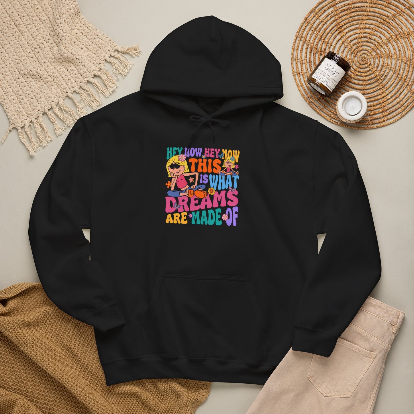 This Is What Dreams Are Made Of Hoodie | Retro Neon Typography