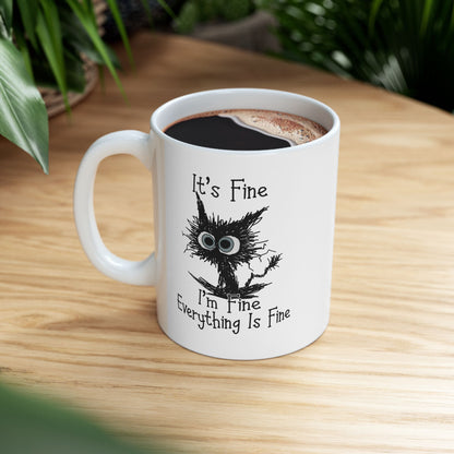 Tree of Life illustration Mug | Ceramic coffee cup, botanical silhouette