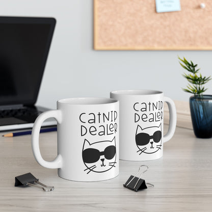 Cat Decaf Mug | Cute Black Cat Coffee Ceramic Mug