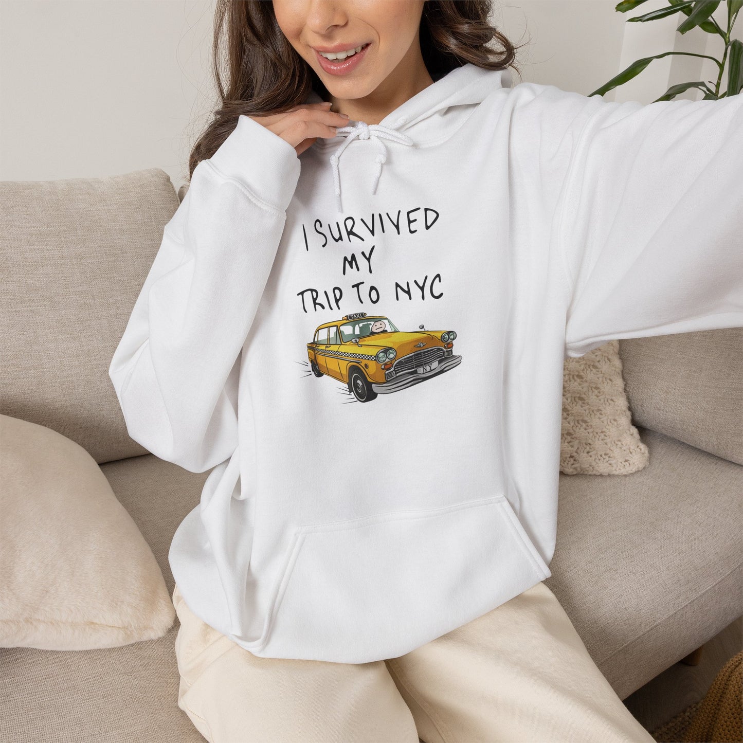 I Survived My Trip to NYC Taxi Hoodie | New York Cab Sweatshirt