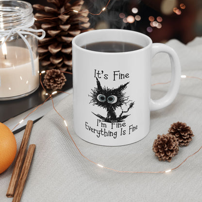 Tree of Life illustration Mug | Ceramic coffee cup, botanical silhouette