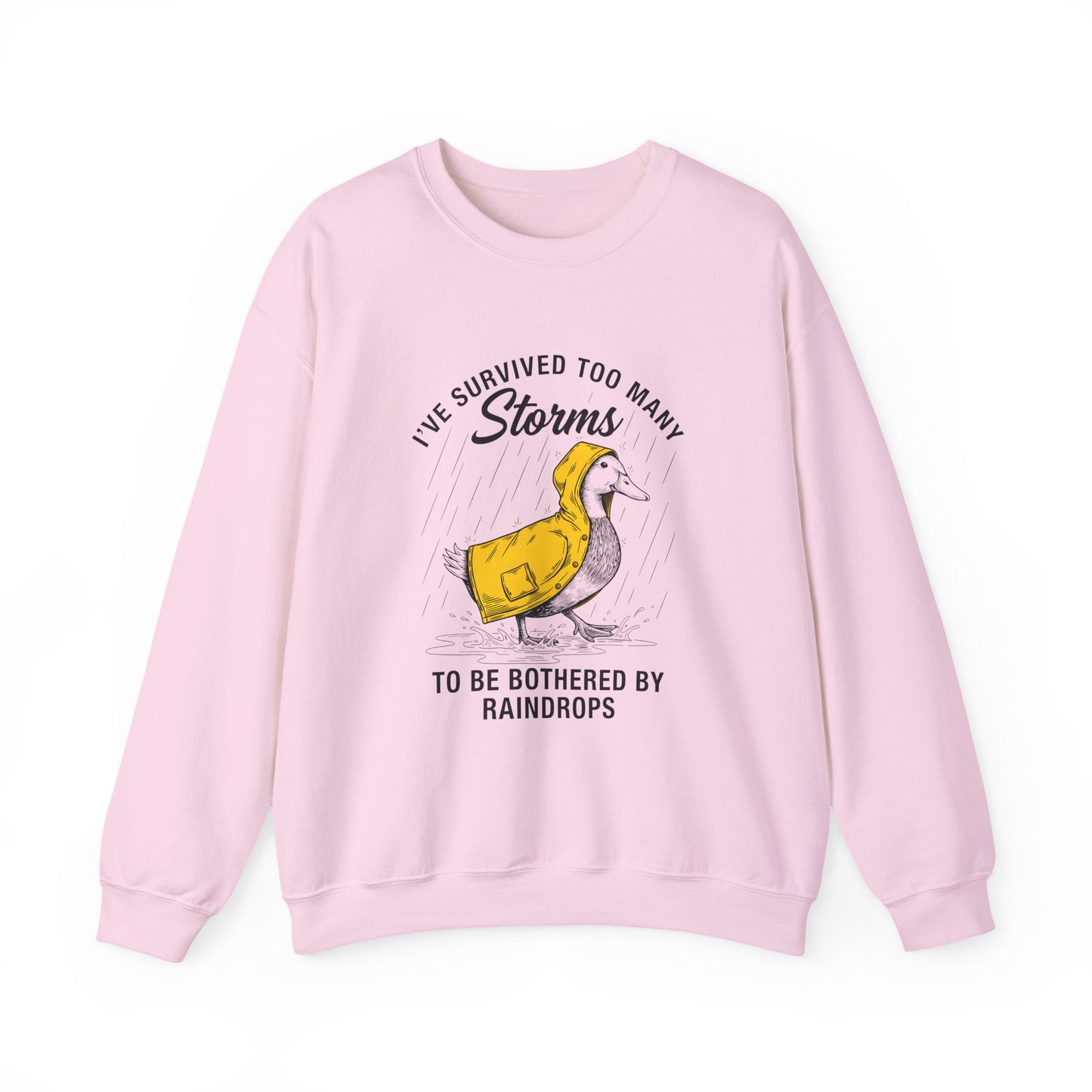 I have Survived Too Many Storms to Be Bothered by Raindrops sweatshirt