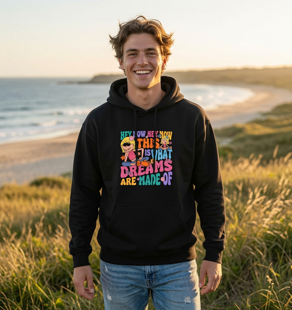 This Is What Dreams Are Made Of Hoodie | Retro Neon Typography