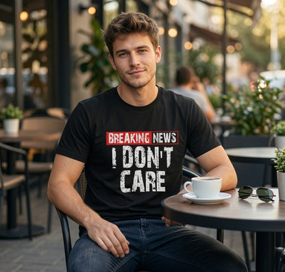 Breaking News I Don't Care T-Shirt