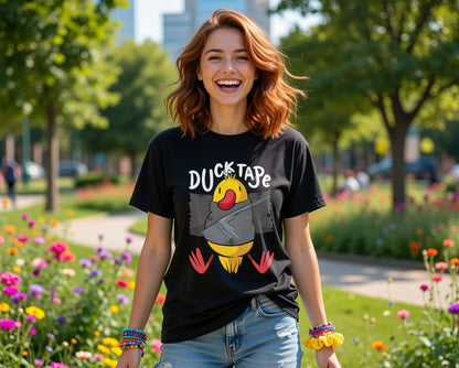 Duck Tape TShirt - Funny Cartoon Duck Graphic Tee