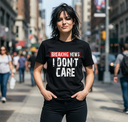 Breaking News I Don't Care T-Shirt