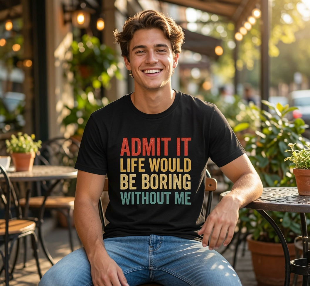 Admit It Life Would Be Boring Without Me T-Shirt